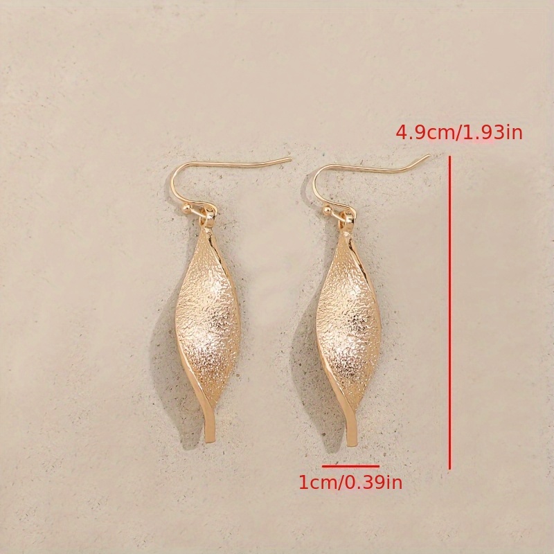 Fashionable Rotating Alloy Easy Earrings — Gift for Her